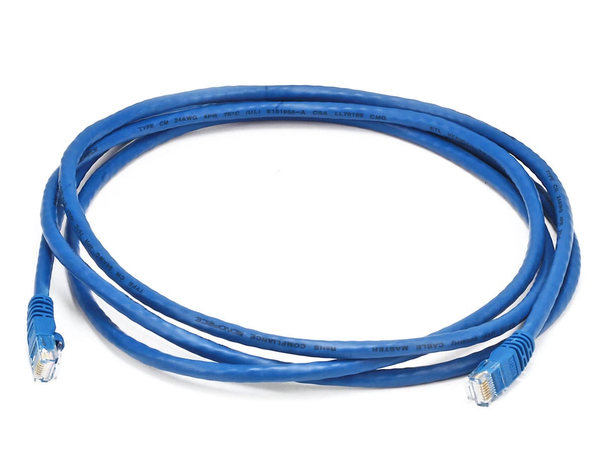 High-Speed Blue Ethernet Cable RJ45 UTP Cat6 Snagless Patch Cord for Computer Networking - image 3