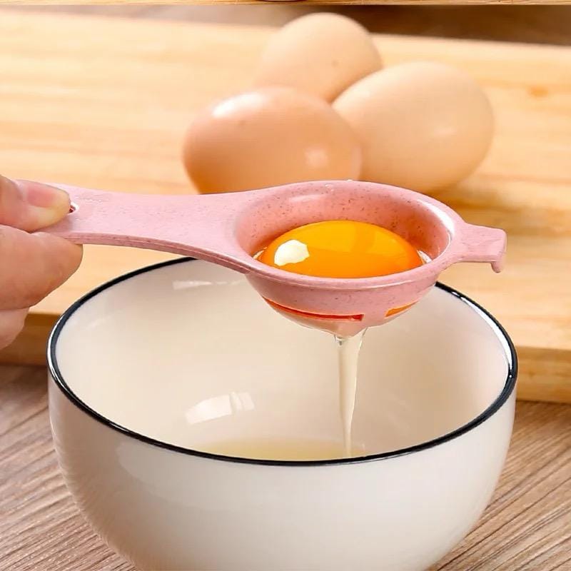 Egg Yolk Separator Egg Divider White Plastic Convenient Household Eggs Tool Egg Filter Cooking Baking Tool Kitchen Accessories - image 1