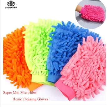 Durable Super Mitt Microfiber Car Window Washing Cleaning Cloth Duster Towel Gloves 5 Colors Home Accessories Cleaner Tool - image 4