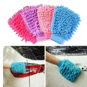 Durable Super Mitt Microfiber Car Window Washing Cleaning Cloth Duster Towel Gloves 5 Colors Home Accessories Cleaner Tool - image 2