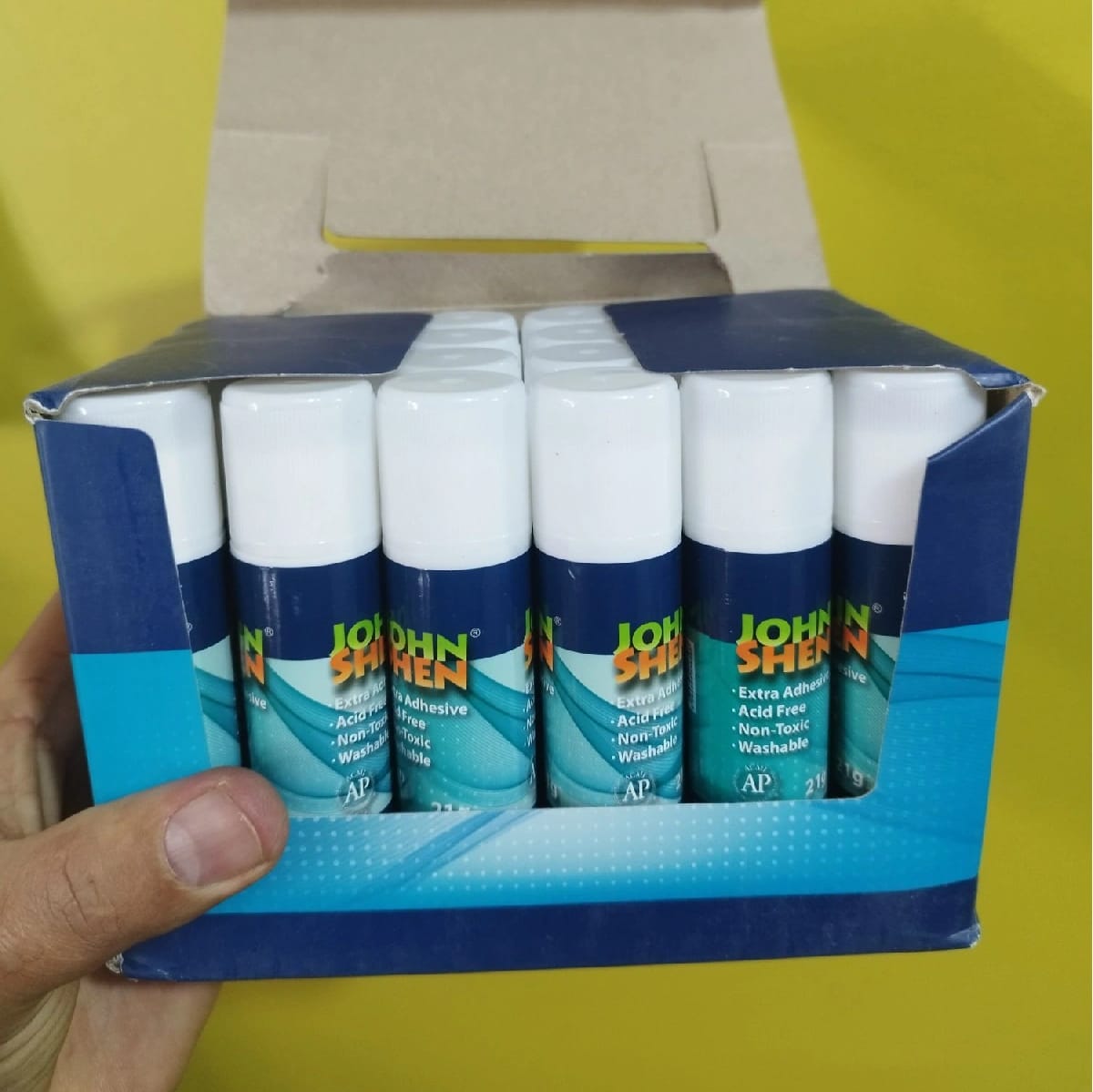 Glue Stick John Shen 21 Gram 24 Pcs Box - image 2