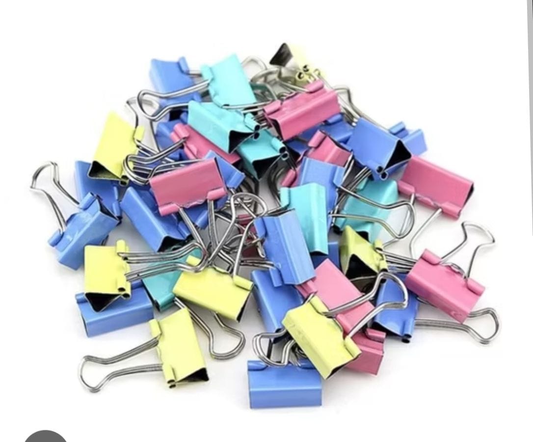 Binder Clips Colourful 19 Mm Comix 40 Pcs In A Box