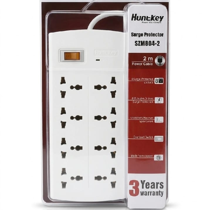 Huntley 6 Port Extension Cord 2Mtr wire