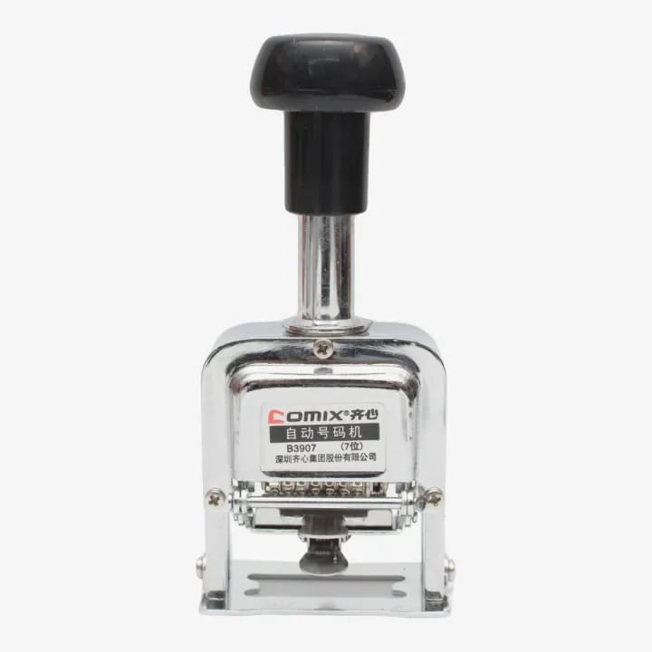 Silver Color Comix Numbering Machine 6 Digit