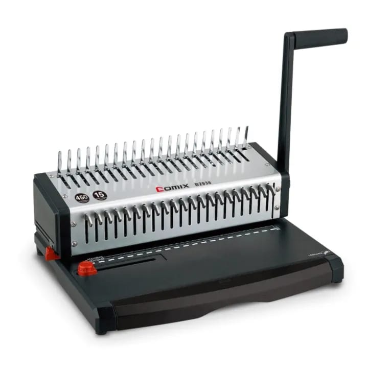 Comix 15 Sheets Comb/ Spiral Binding Machine (Model No.:B2938)