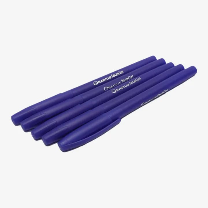 Radius Face Gel Pen | Student Gel Pen Blue Ink Pack Of 5