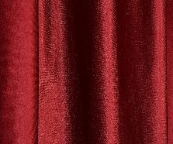 Window Curtain 5*7 Feet 10 Rings Plain Curtain Parda For Both Window And Door 1 Piece Parda Plain Maroon Color - image 4