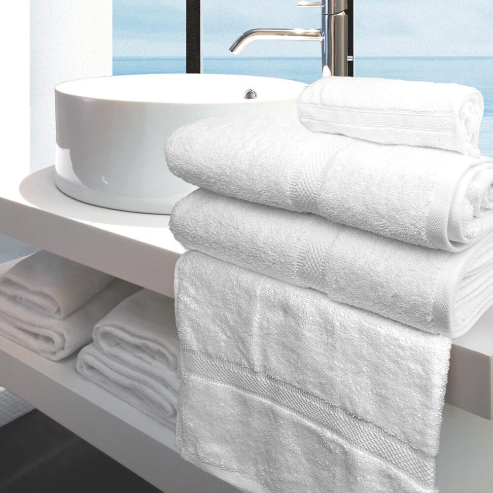 Hotel White Cotton Bath Towel For Men And Women Unisex Big Size - image 1