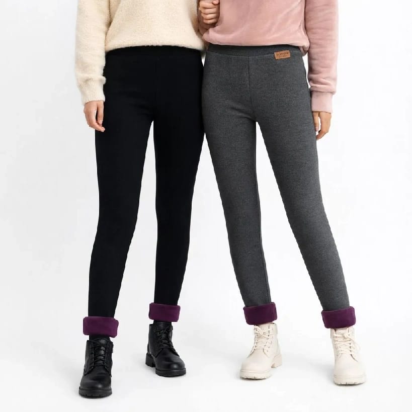 38KGS TO 60KGS Ladies Winter Warm Thermal Leggings With Inner Fleece – Stretchable & Comfortable - image 2
