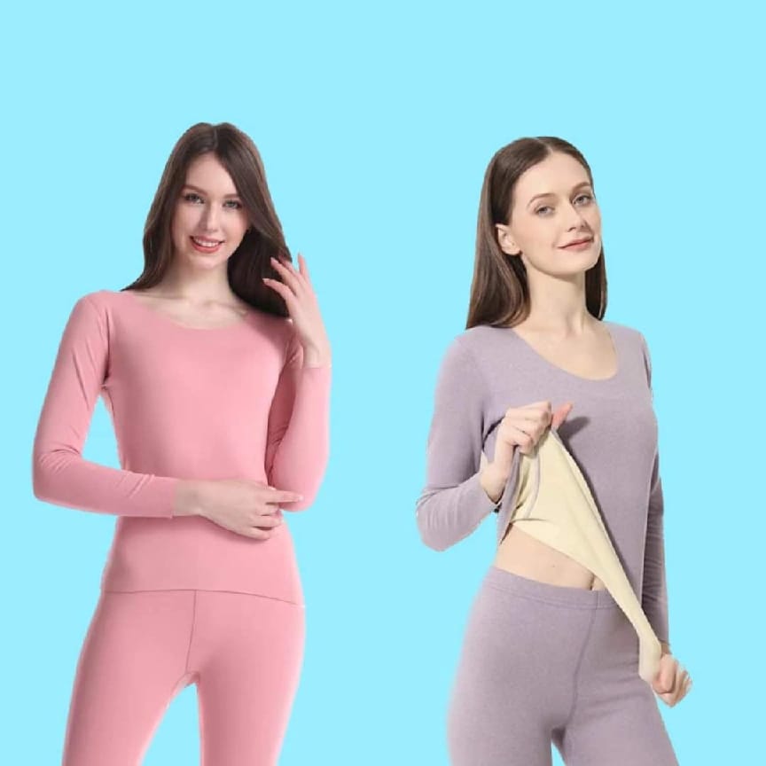 Seamless Thermal Coat Set For Women Inside - image 1