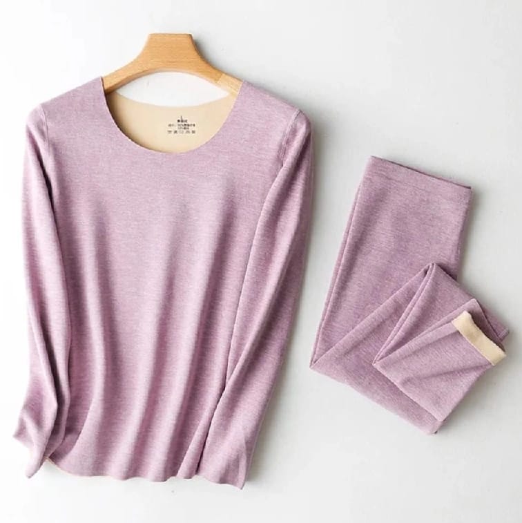 Seamless Thermal Coat Set For Women Inside - image 3