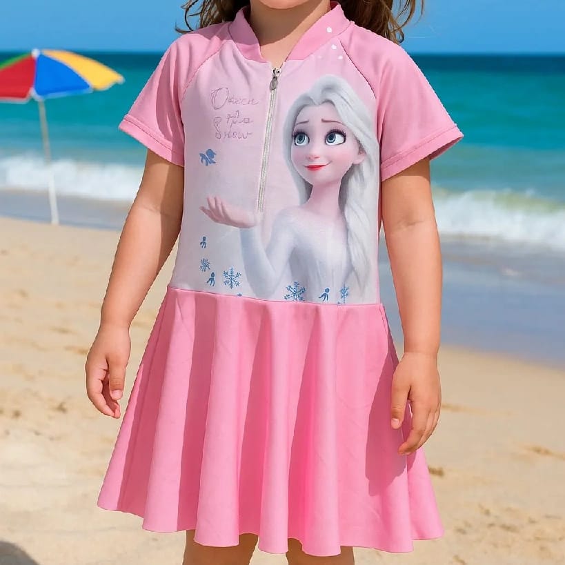 Latest One Piece Swimming Suit For Kids - image 1