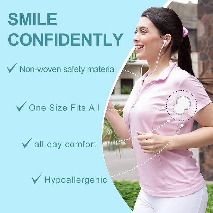 22 Pieces Sweat Pad - Underarms Disposable Highly Absorbent Sweat Pads Cotton Anti Allergic - image 5