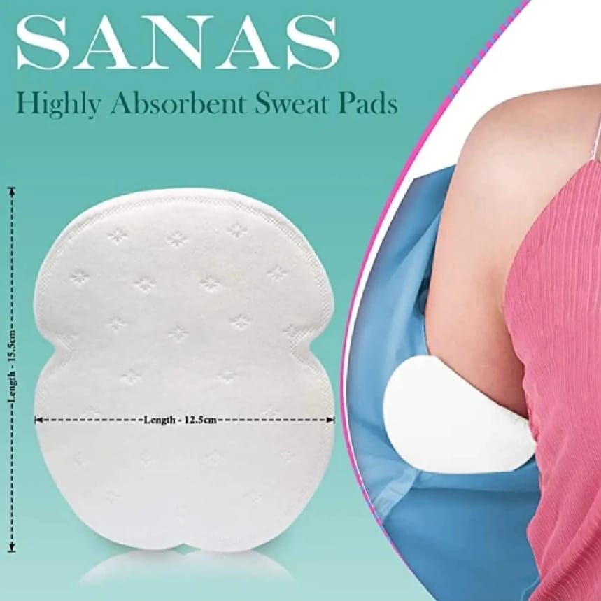 22 Pieces Sweat Pad - Underarms Disposable Highly Absorbent Sweat Pads Cotton Anti Allergic - image 3