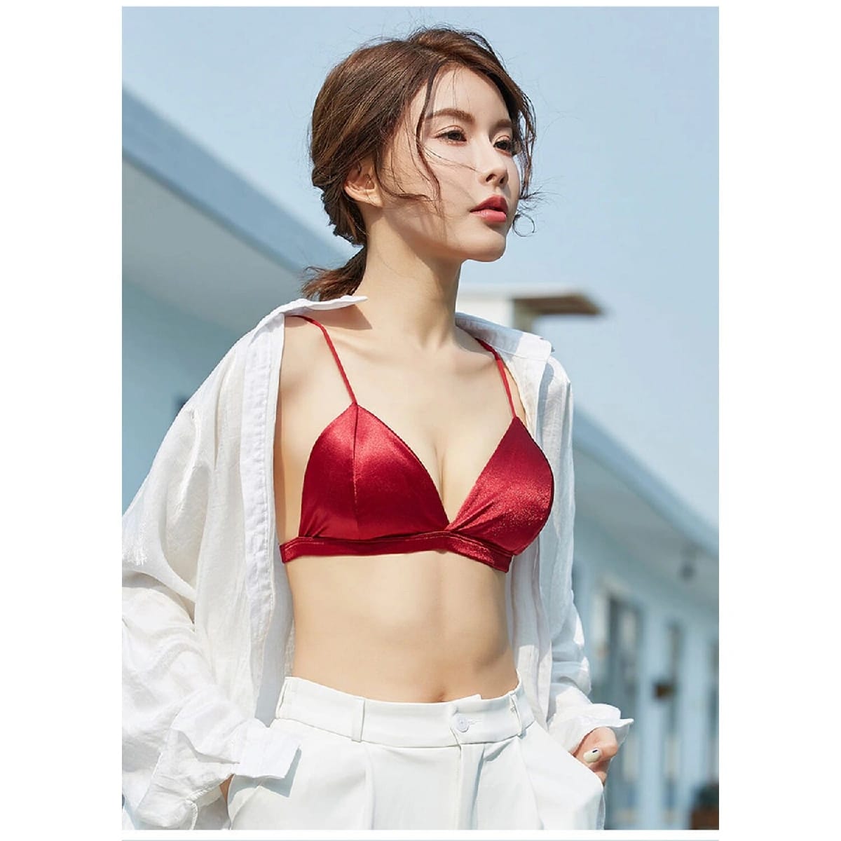 Elastic Straps Wireless Bra For Women - Multicolor | One Size | Fashion | Bra For Women | Women'S Innerwear | - image 3