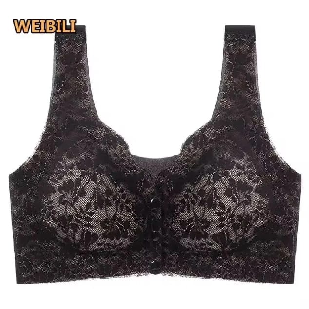 2pcs Seamless Maternity Nursing Bra Front Closure Breastfeeding Postpartum Underwear Thin Button Push-Up Wire-Free Anti-Sagging - image 5
