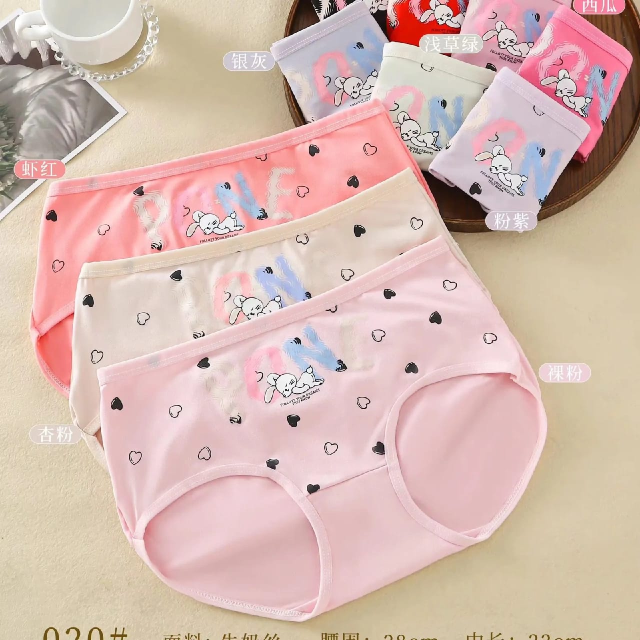 Girls 4pcs Panty Set For Teenage Girls , Women Panty Set 4pcs Pack /Gift Set For Girl - image 1