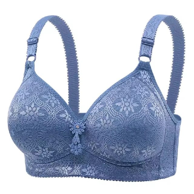 Flower Lace ,Spandex ,Pad Single Bra , D CUP - image 4