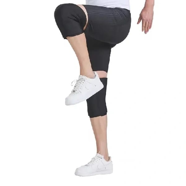 Unisex Thickened Wolter Knee And Leg Warmers With Carbon Fiber Content Plush Knee Pads Sporty Auto Parts Knee - image 2