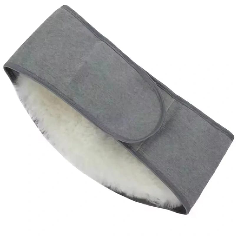 Custom 100% Thickned Soft Real Wool Waist Protection Belt In Cold Winter Warm For Support Warming Tummy & Waist - image 4