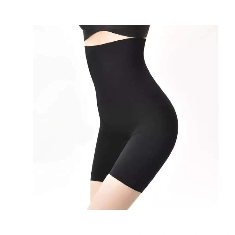 Women'S High Waist Shapermint Shapewear Shaper Shorts Slim Elastic Body Shaper - Black - image 2