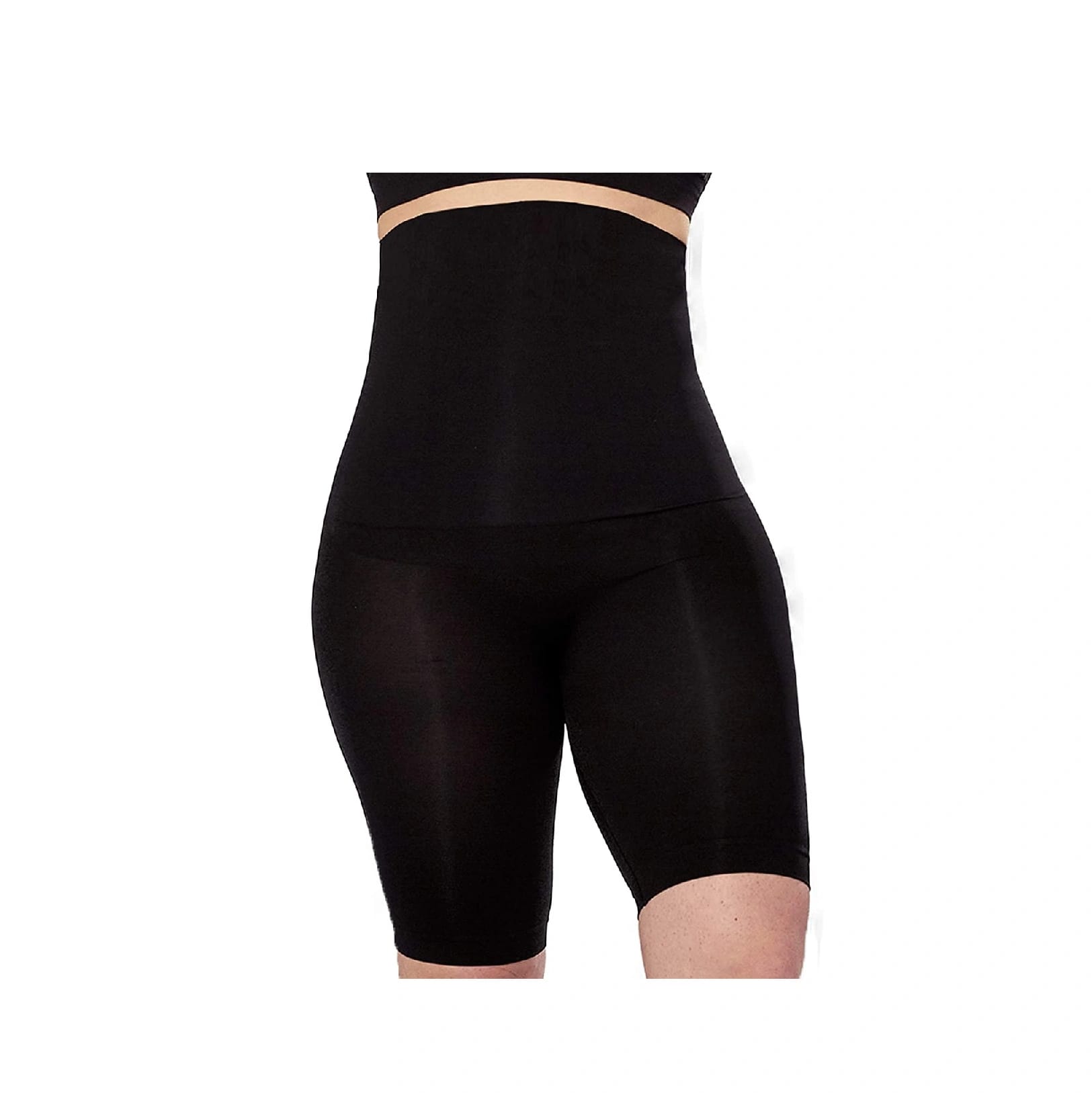 Women'S High Waist Shapermint Shapewear Shaper Shorts Slim Elastic Body Shaper - Black - image 1