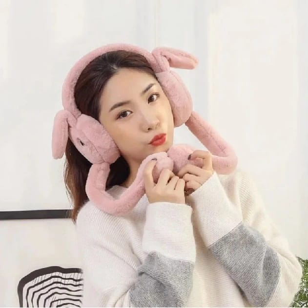Winter Plush Bunny Earmuff Ear Warmer Rabbit Design Earmuff For Women - image 1
