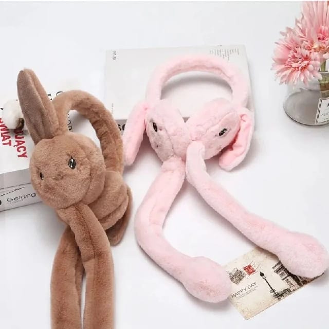 Winter Plush Bunny Earmuff Ear Warmer Rabbit Design Earmuff For Women - image 2