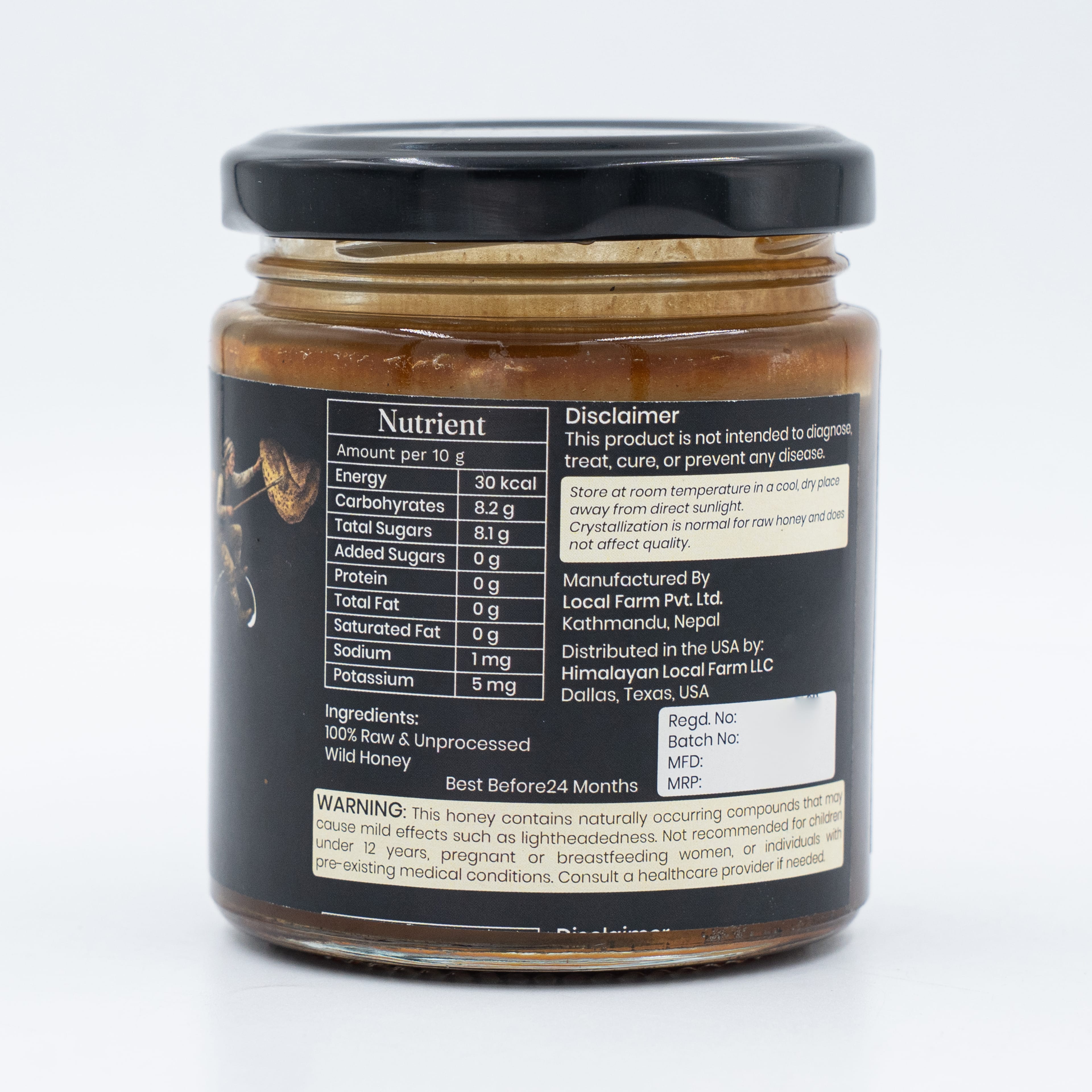 Local Farm Premium Mad Honmey Raw & Unprocessed 200ml - image 2