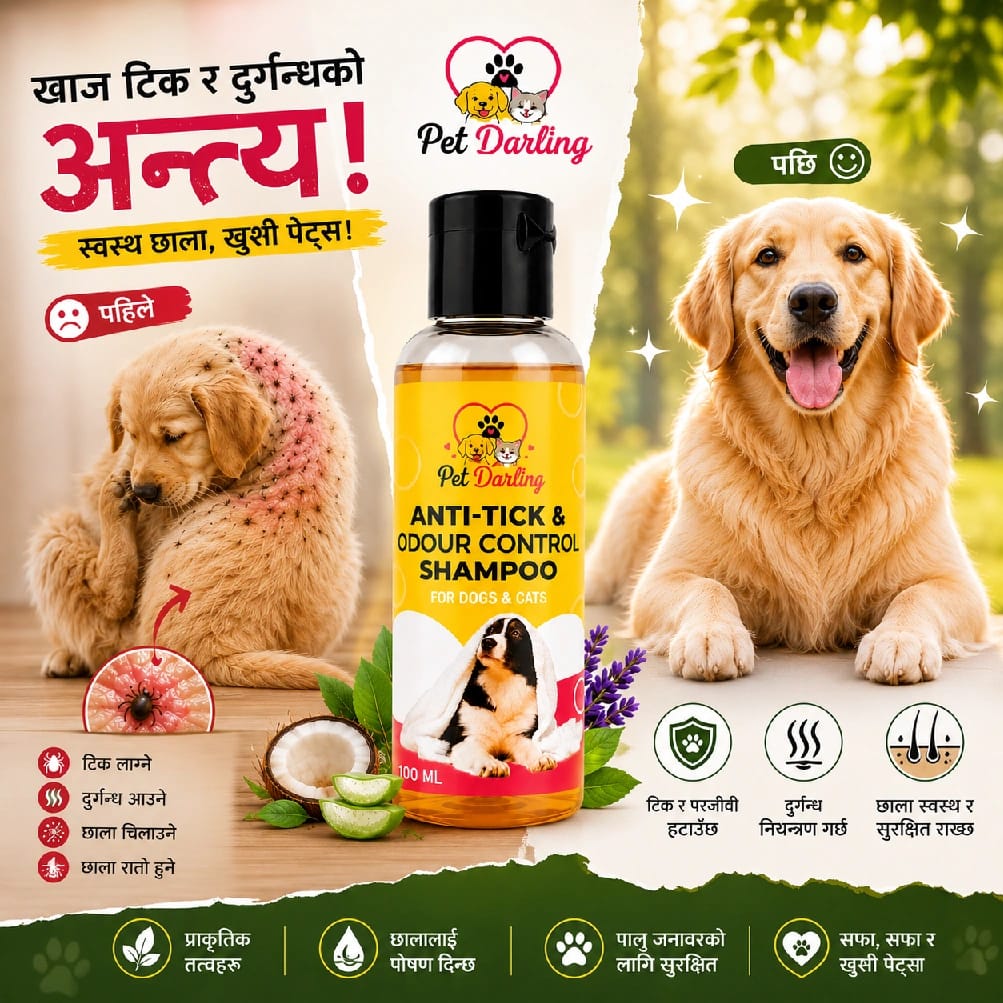 Pet Darling Odour Control Shampoo 100ml | Gentle Pet Shampoo For Dogs & Cats | Fresh, Soft & Clean Coat - image 4