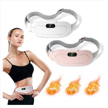 Premium Period Belt | Menstrual Cramp Relief Heating Belt For Women | Electric Warming Pad With Vibration Massage | 3 Temperature Levels | USB Rechargeable | Portable Pain Relief Waist & Abdominal Heating Pad - image 3