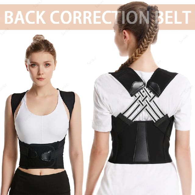Comfort Fit Back Brace | Adjustable Posture Corrector Belt | Full Back Support With Shoulder Alignment For Men & Women - image 2