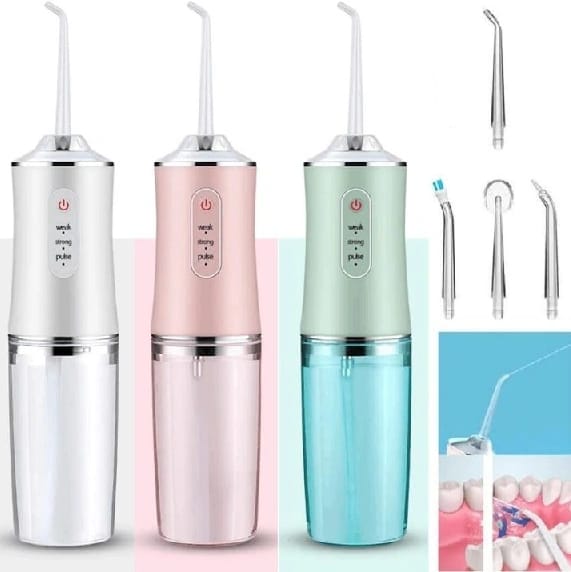 230ml Oral Irrigator, Dental Water Jet For Teeth, USB Rechargeable Portable Water Flosser, 4 Nozzles, 200ML, IPX7 Waterproof Teeth Cleaner - image 4