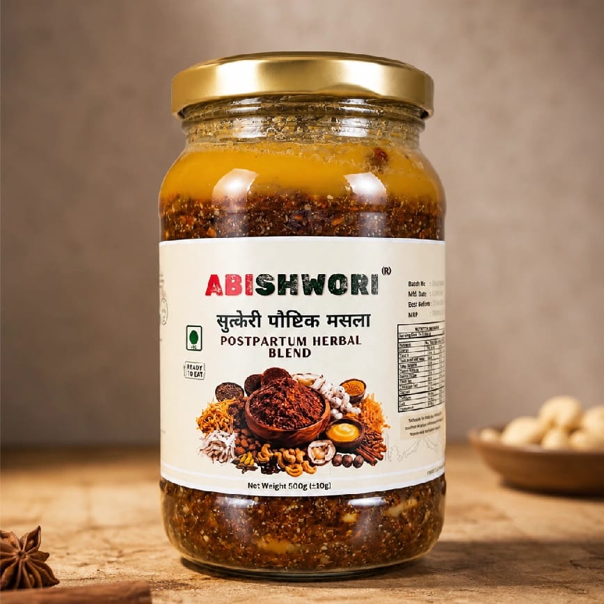 Abishwori सुत्केरी पौष्टिक मसला | Traditional Dryfruits, Herbal & Nutritious Mix | Sutkeri Masala - image 2