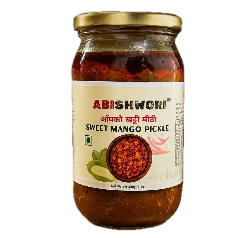 ABISHWORI Sweet Mango Pickle (आँपको खट्टी मिठी अचार) | Homemade Taste | Traditional Nepali Recipe | 380g - image 2