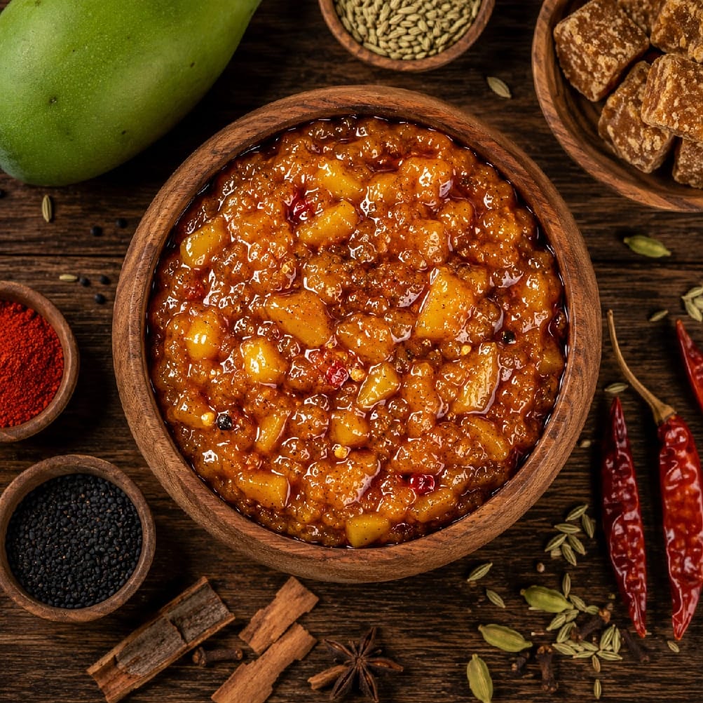 ABISHWORI Sweet Mango Pickle (आँपको खट्टी मिठी अचार) | Homemade Taste | Traditional Nepali Recipe | 380g - image 3
