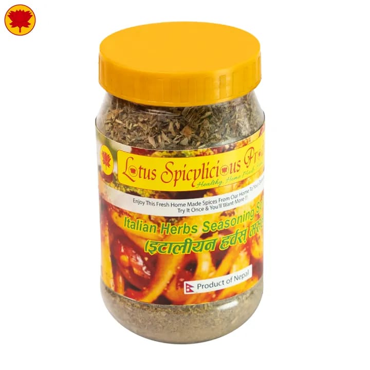 Masala - Italian Masala Combo - Italian Herbs & Pizza Masala (Homemade Italian Herbs & Pizza Seasoning Spice Mix) - 175 g * 1 & 100 g * 1 Jar Each - Lotus Products - image 1