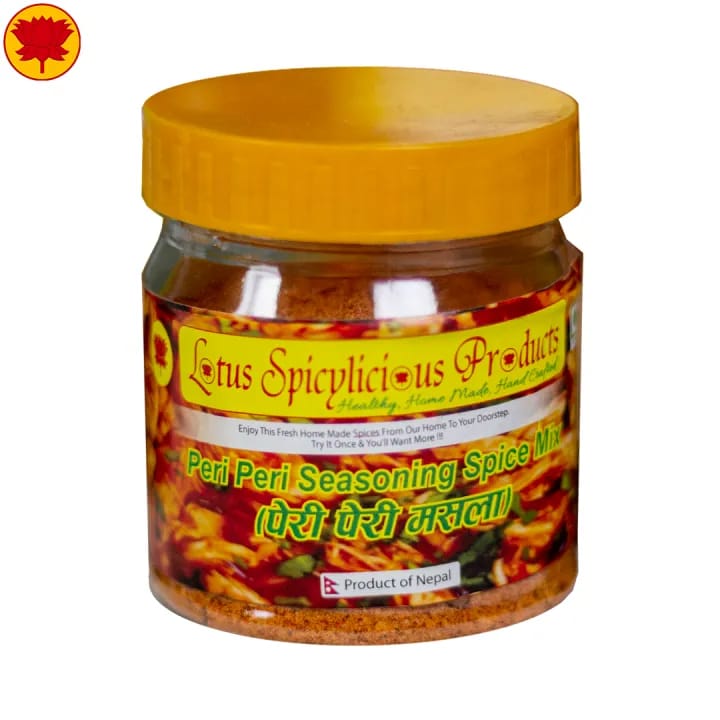Masala - Sprinklers Masala Combo - Peri Peri Masala, Pizza Masala & Italian Herbs (Homemade Peri Peri Seasoning, Pizza Seasoning & Italian Herbs Seasoning Spice Mix) - 100 g * 2 & 75g * 1 - Lotus Products - image 2