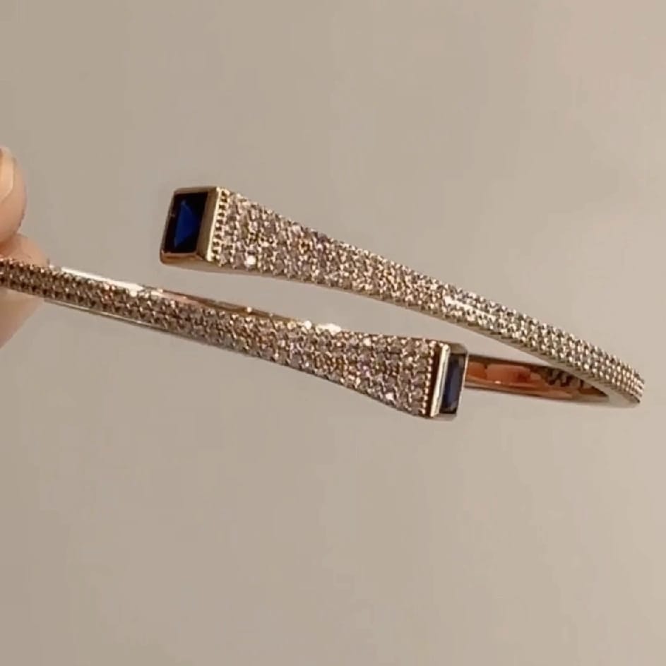 Spark Open Bracelet And Ring Set - image 2
