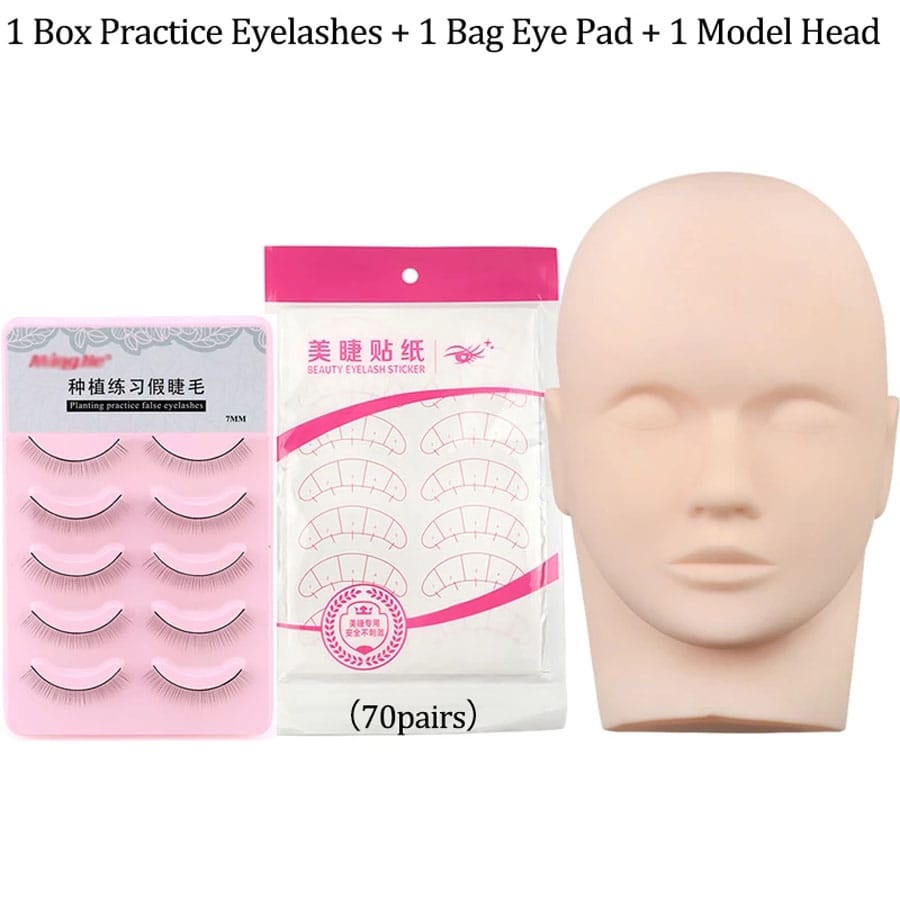 Mannequin Head for Eyelash Extension With Practice - image 5