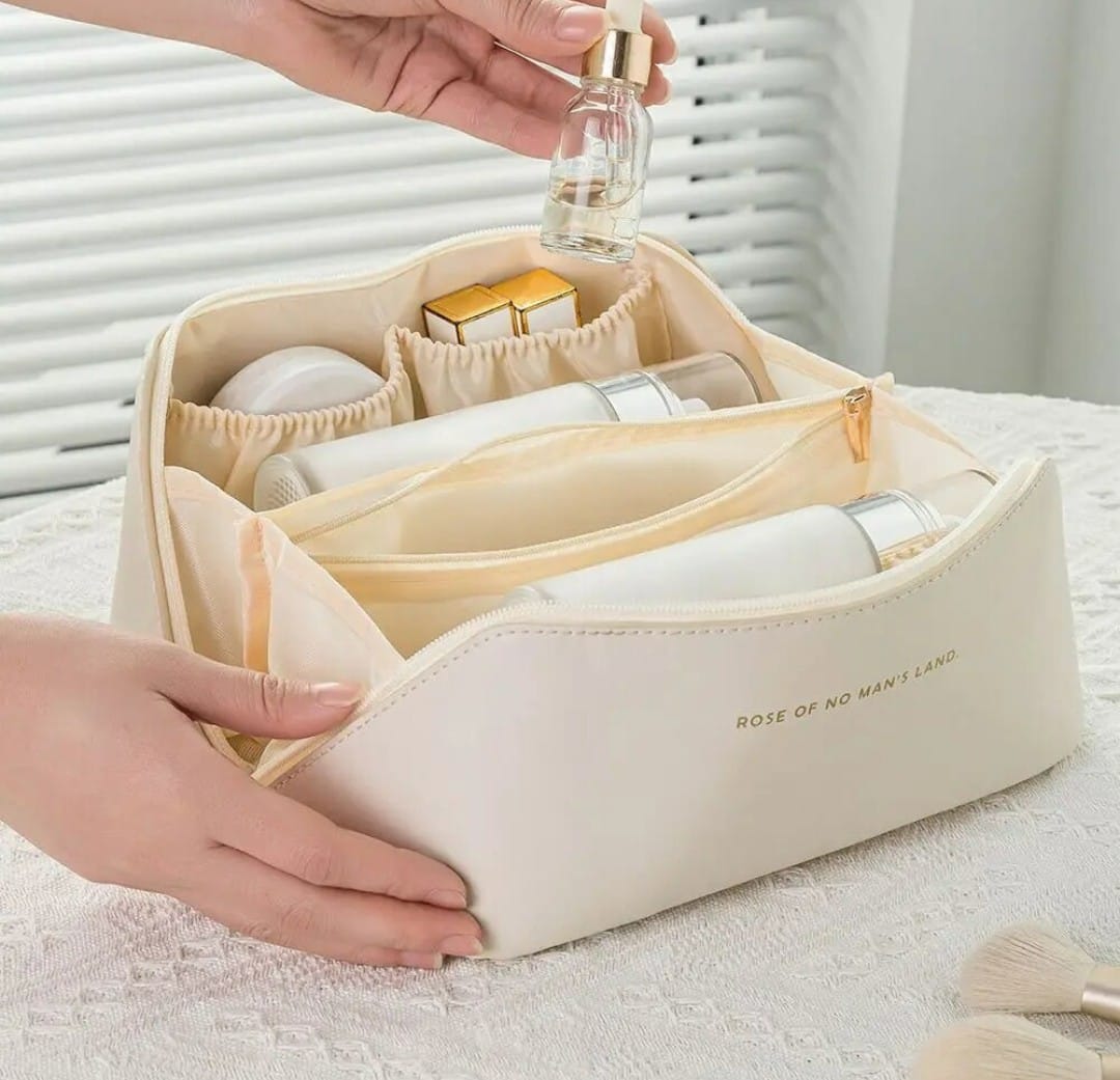 White Hand Makeup Organizer Pouch - image 1