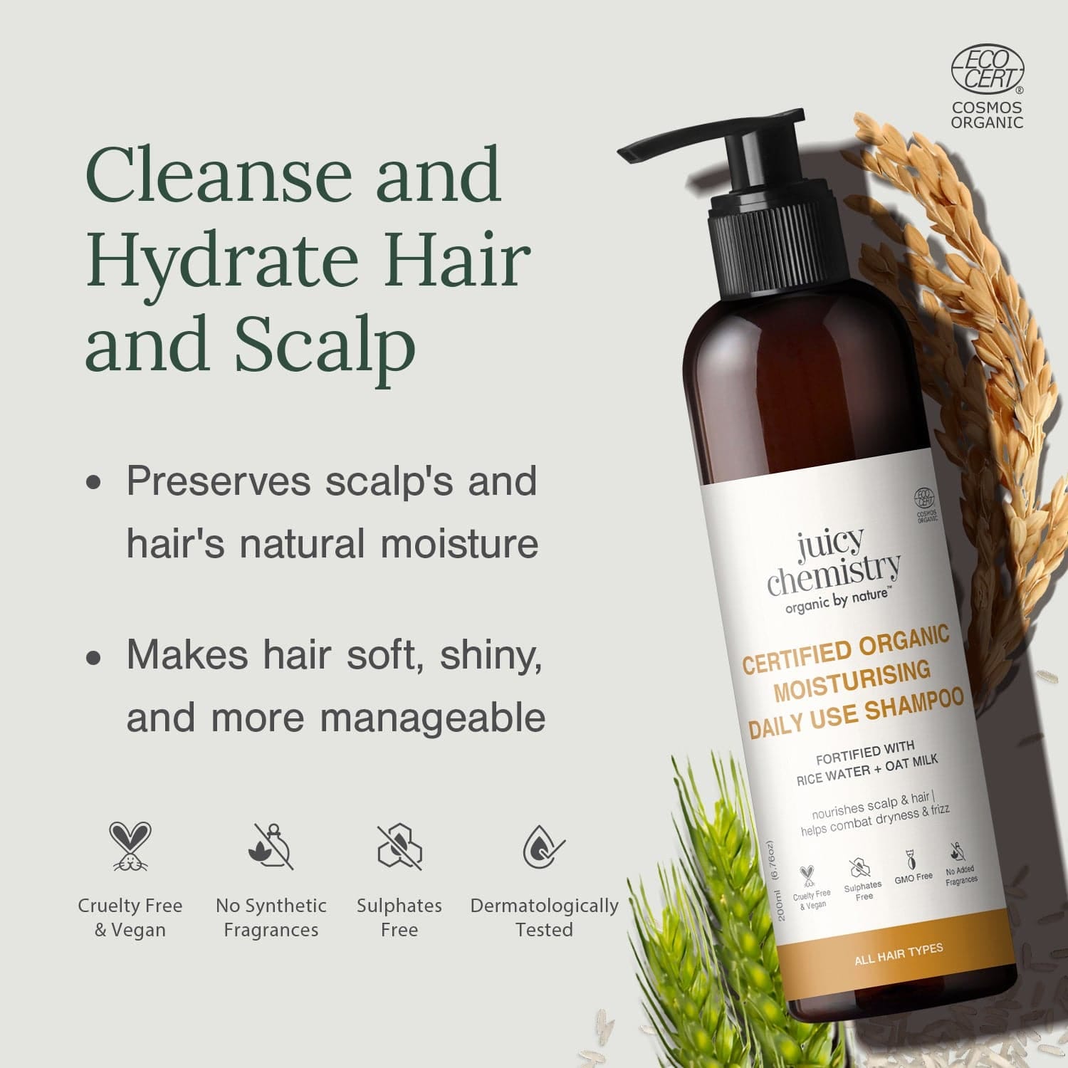 Juicy chemistry Moisturising Daily Use Shampoo - 200 ml - image 5