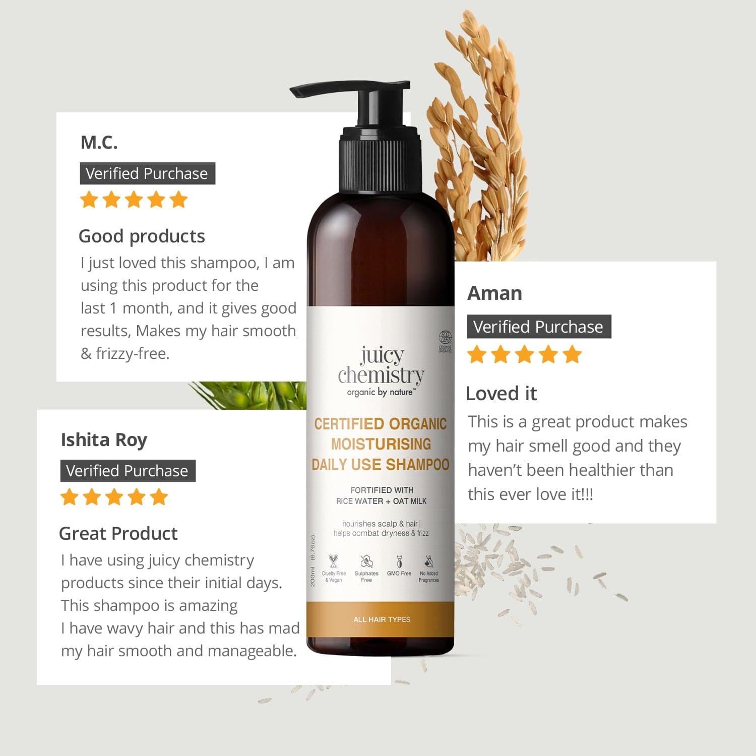 Juicy chemistry Moisturising Daily Use Shampoo - 200 ml - image 2