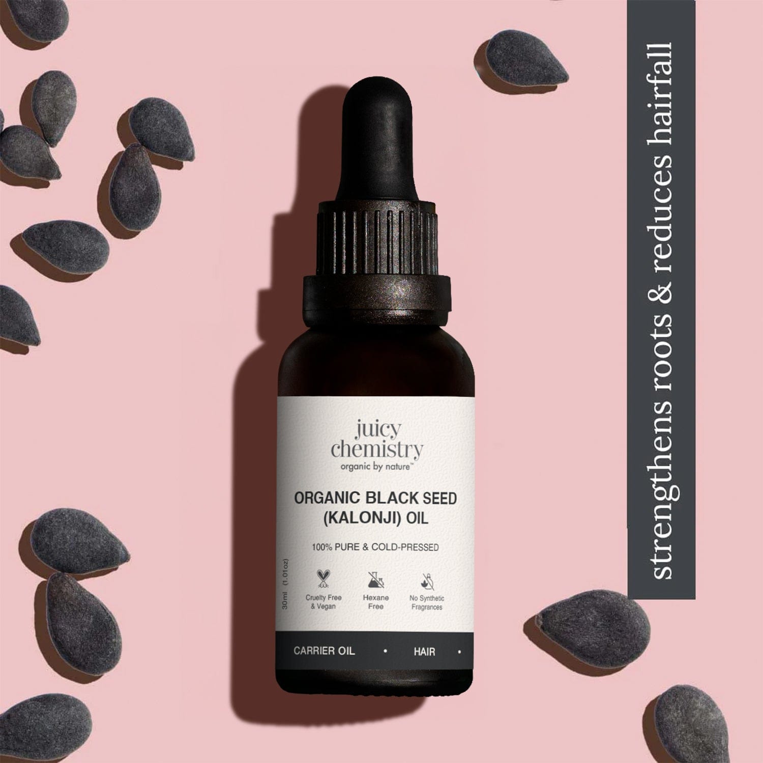 Juicy Chemistry Cold Pressed Black Seed Carrier Oil - 30 ml - image 1