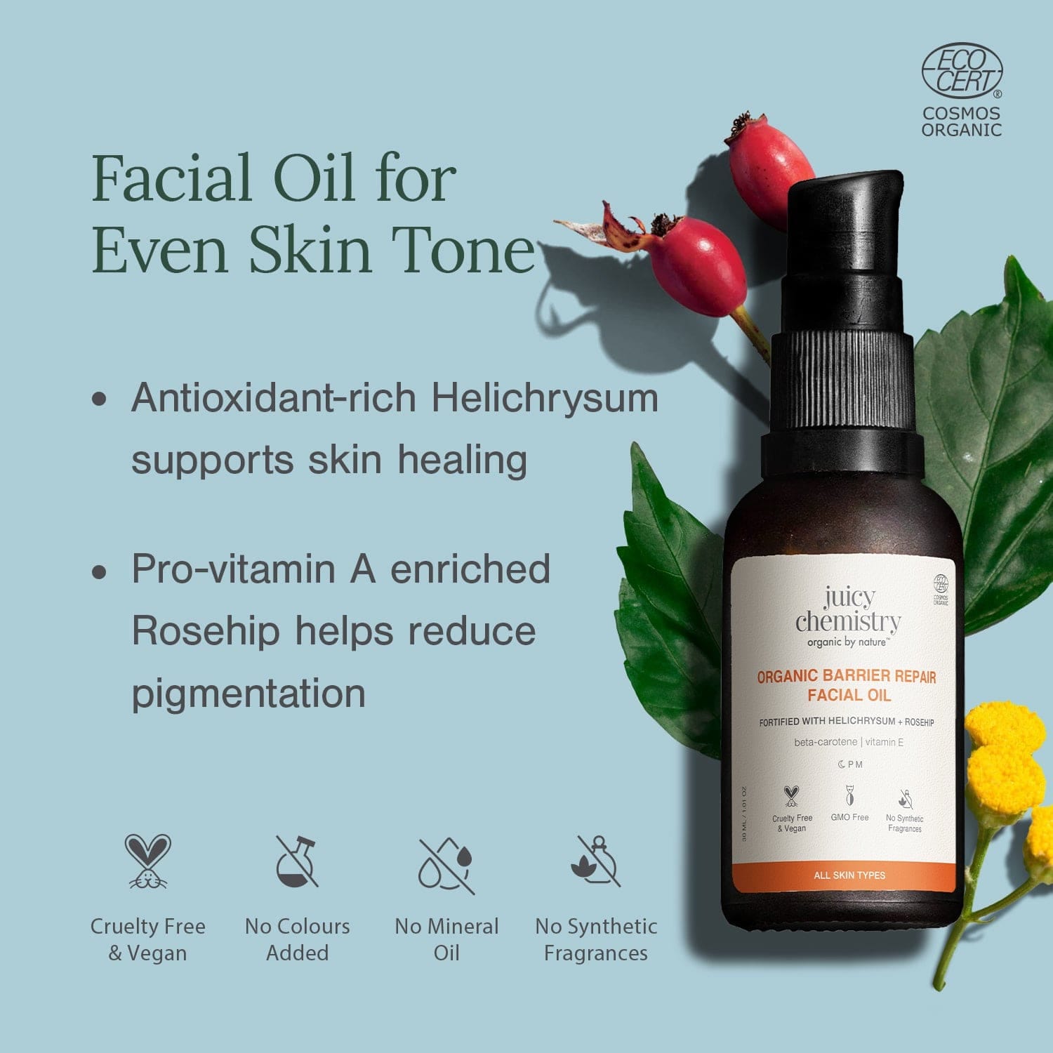 Saffron and Helicrysum (AM and PM Facial Oils), 30ml - image 4