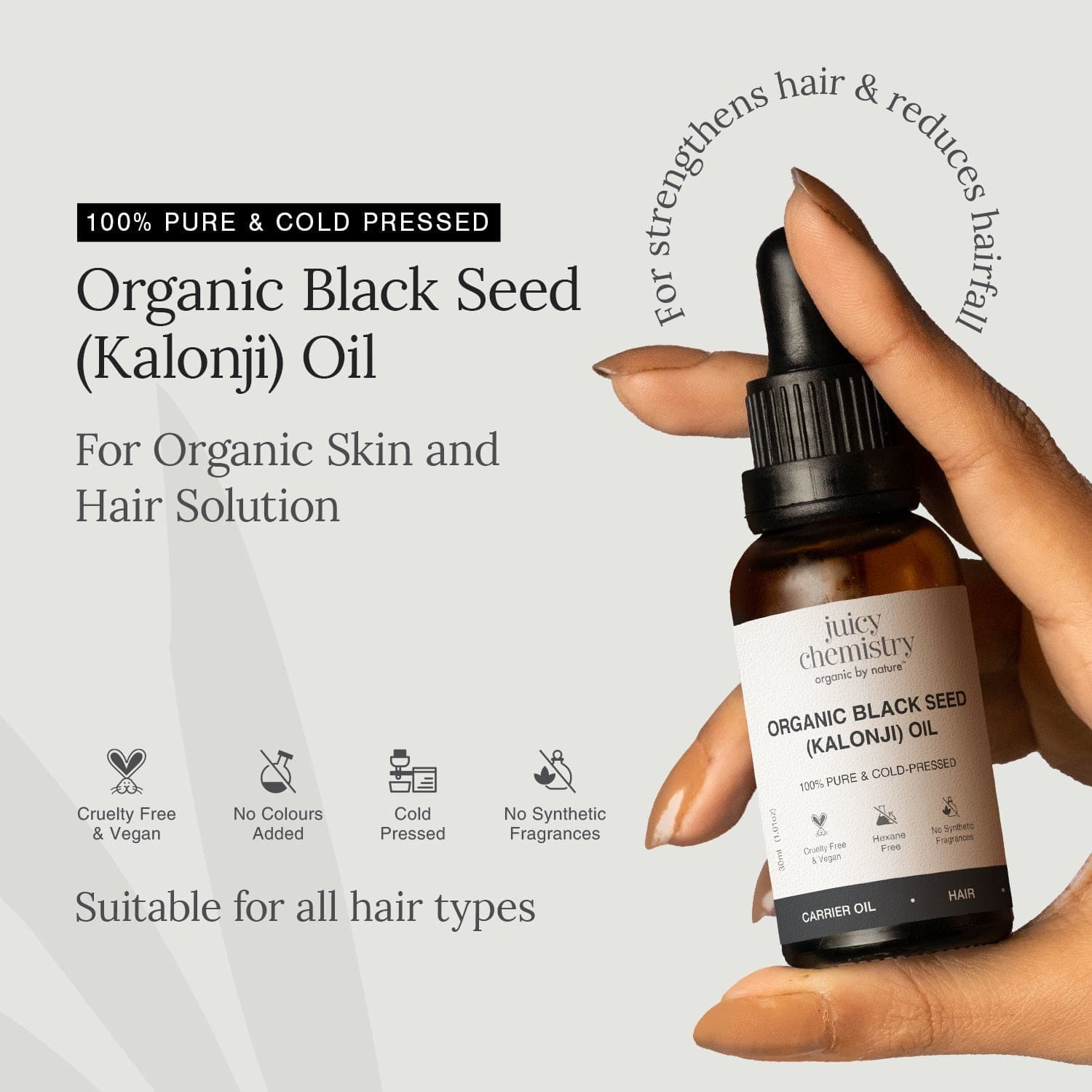 Juicy Chemistry Cold Pressed Black Seed Carrier Oil - 30 ml - image 5
