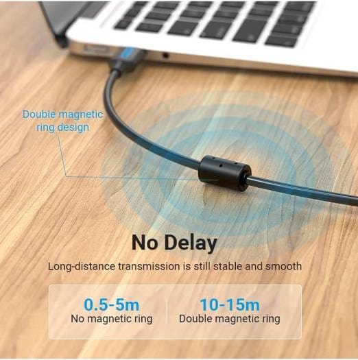 Vention USB 2.0 Type-A Male to Type-B Male Printer Cable 5m - image 4