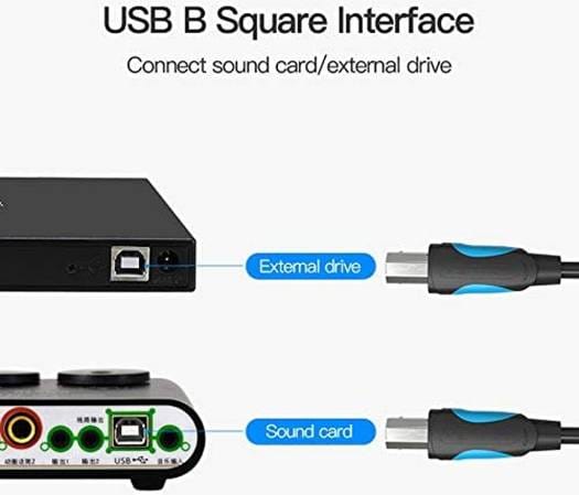 Vention USB 2.0 Type-A Male to Type-B Male Printer Cable 5m - image 3