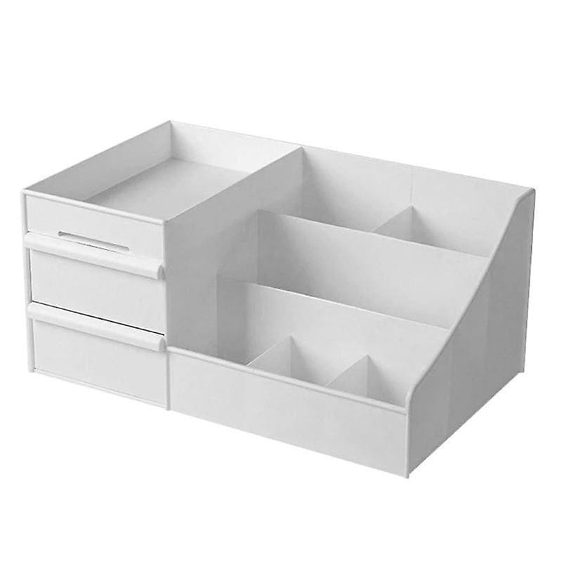 White Multifunction Cosmetic Organizer Makeup Box -30 x 19 x 14cm - image 2