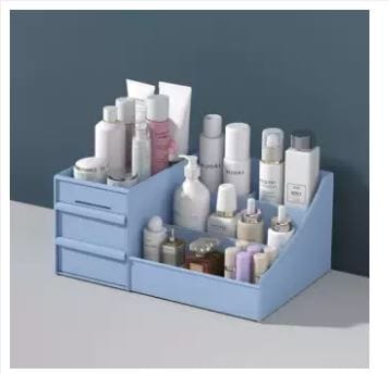 White Multifunction Cosmetic Organizer Makeup Box -30 x 19 x 14cm - image 3